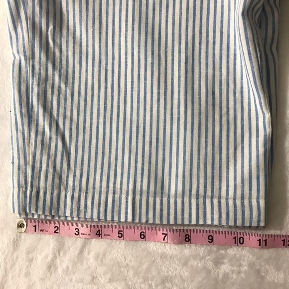 Hope & Henry blue & white striped button jumpsuits Size 8 - Picture 7 of 10